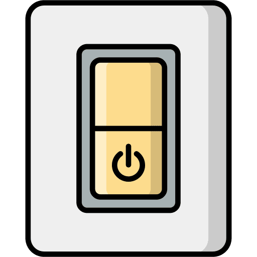 Switch button electronics turn on icon Switch button electronics turn on icon