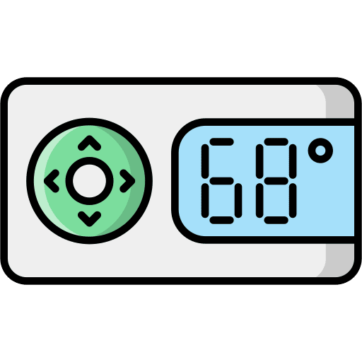 Thermostat electronics thermostat temperature control icon Thermostat electronics thermostat temperature control icon