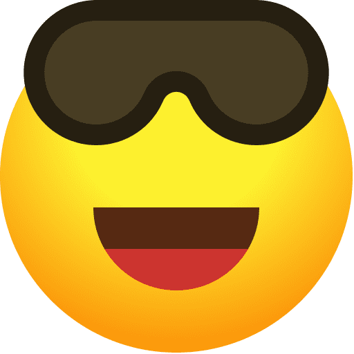 Cool  smiley emoticon symbol face icon