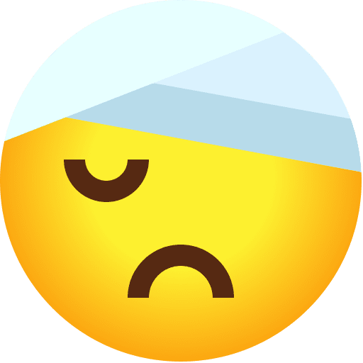 Injury emoticons sad face icon