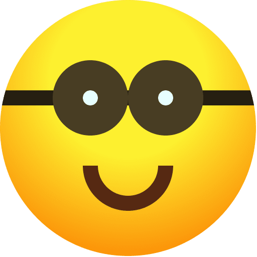 Nerd glasses emoji smileys nerd glasses icon