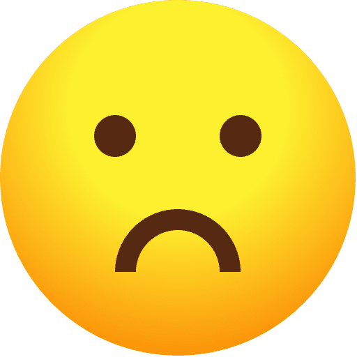 Sad emoji feelings face icon