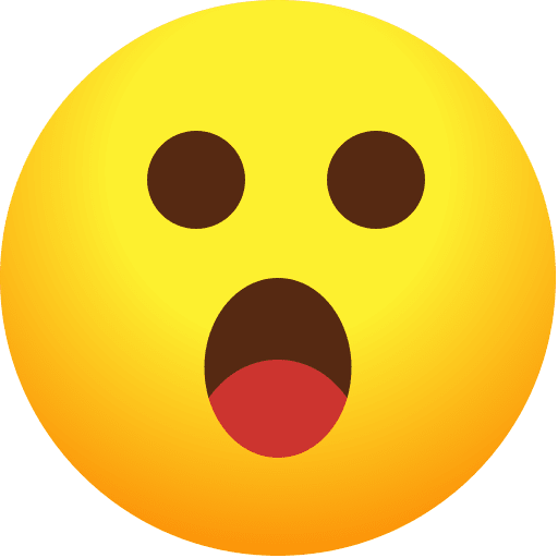 Shocked people emoji shocked icon