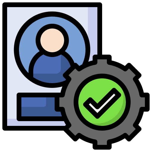 Account seo and web role setup icon