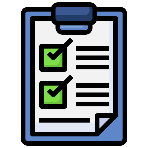 Clipboard checking specification verification icon Clipboard checking specification verification icon