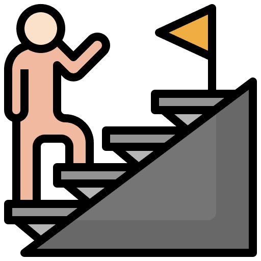 Stairs goal stairs growth icon