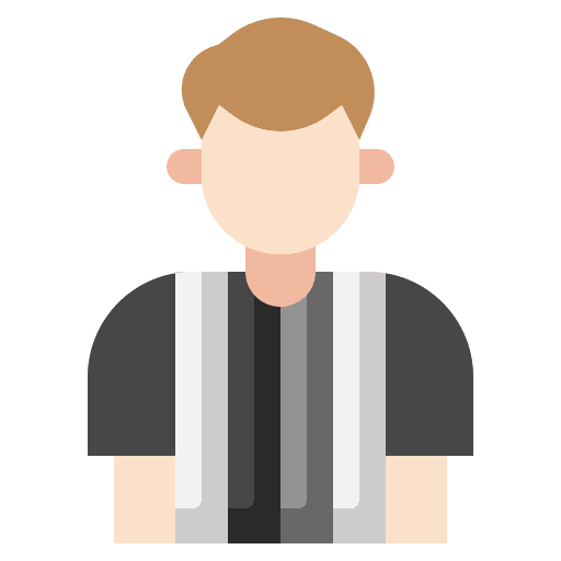 Referee sporty referee profession icon
