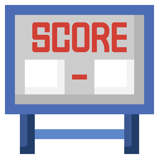 Scoreboard scores stadium score icon