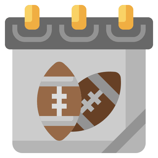 Calendar time and date ball game icon Calendar time and date ball game icon