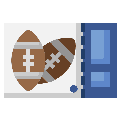 Ticket american football entertainment competition icon Ticket american football entertainment competition icon