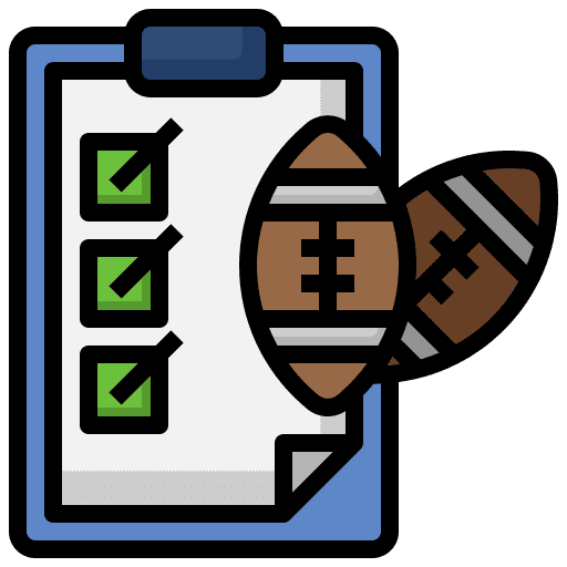 Clipboard draft sports and competition rugby icon