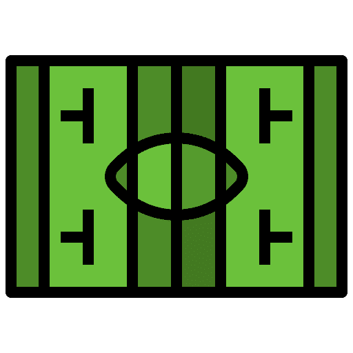 Pitch gridiron football american football sports and competition icon
