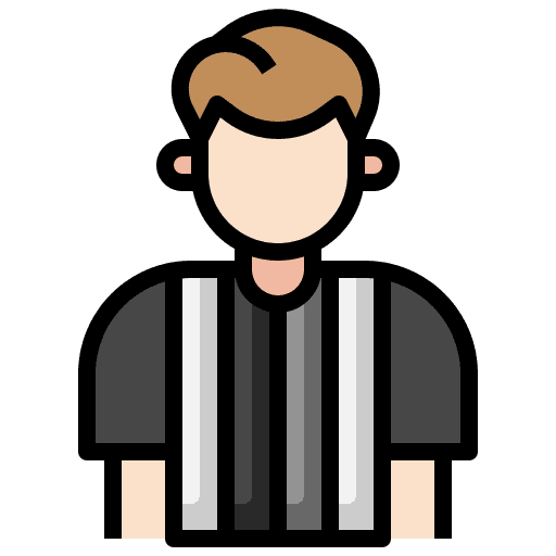 Referee professions and jobs referee sporty icon