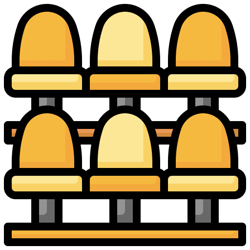 Seating seats stadium sports and competition icon