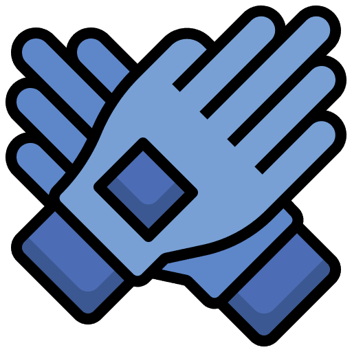 Gloves hands american football protector icon