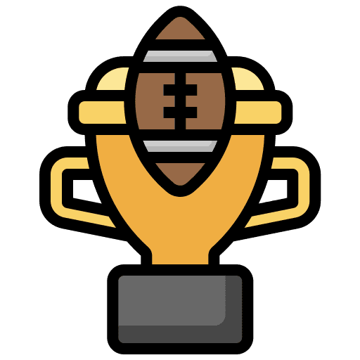 Trophy prize sports and competition award icon