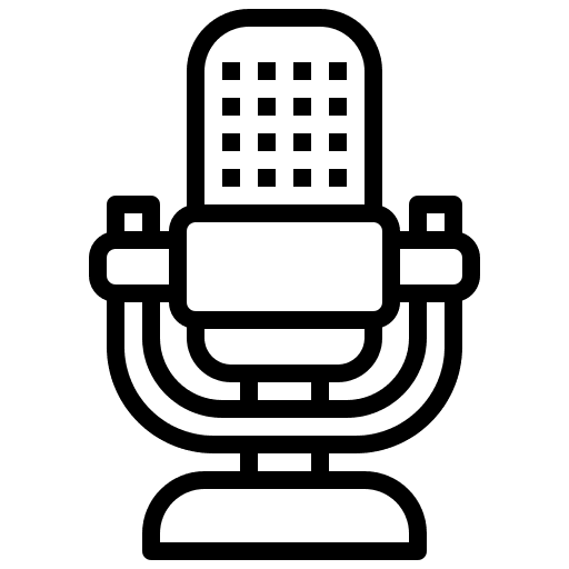Microphone microphone music and multimedia communications icon Microphone microphone music and multimedia communications icon