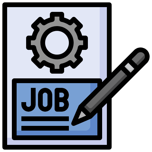 Job resume pen personal profile icon Job resume pen personal profile icon