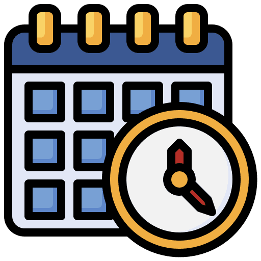 Schedule time organization administration icon Schedule time organization administration icon