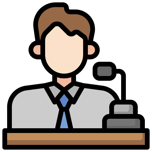 Speech public speaking debate representative icon