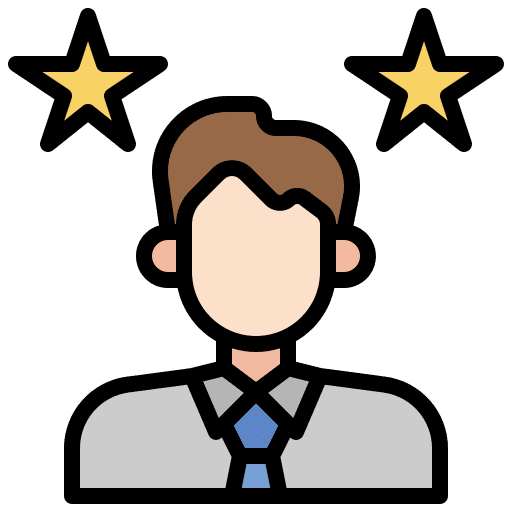 Employee rating outstanding employee icon Employee rating outstanding employee icon