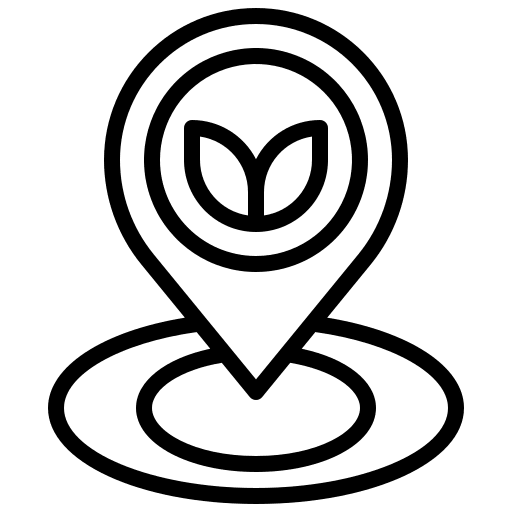 Placeholder maps and location locally grown germination icon