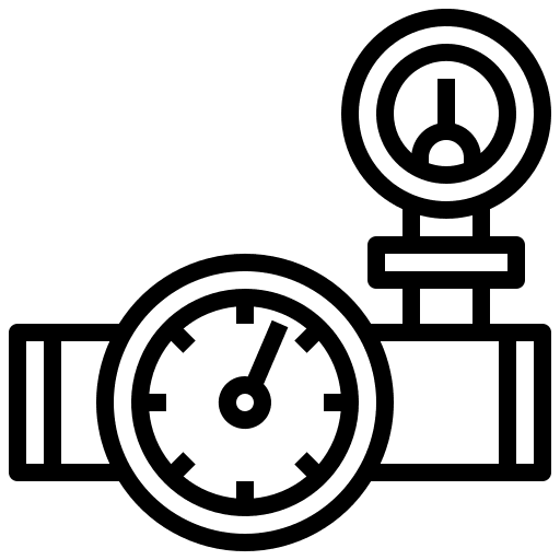 Valve industry pipeline plumbering icon