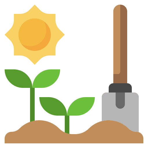 Farming sun gardening tools garden icon Farming sun gardening tools garden icon