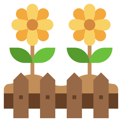 Garden farming botanical flower pot icon Garden farming botanical flower pot icon