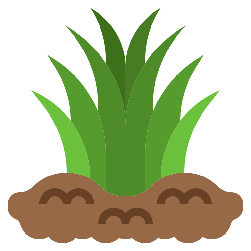 Grass botany garden grass icon