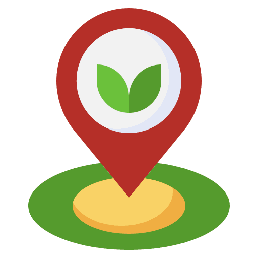 Placeholder maps and location sprout growth icon