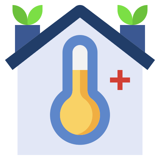Temperature greenhouse agriculture smart farm icon Temperature greenhouse agriculture smart farm icon