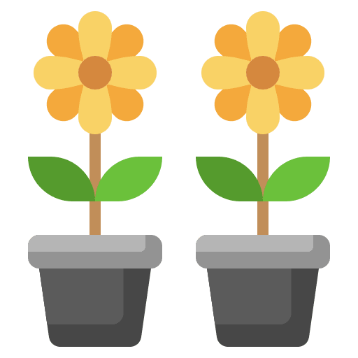 Flower gardening calla lily botanical icon Flower gardening calla lily botanical icon