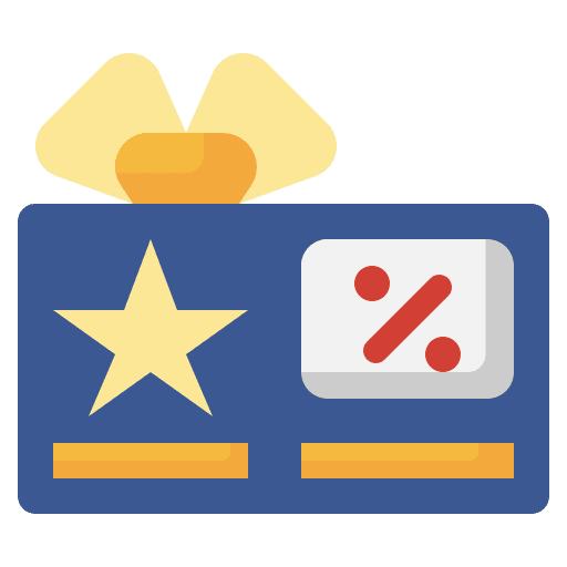 Gift card customer gift card reward icon
