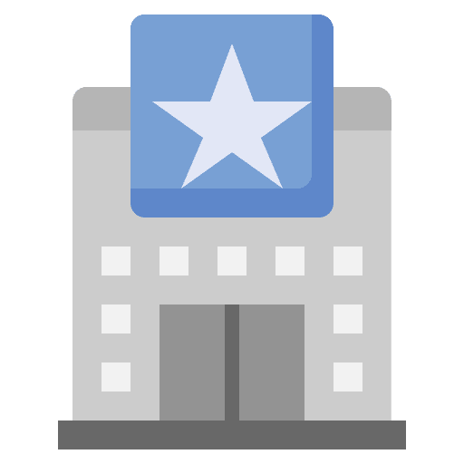 Hotel certification star review icon