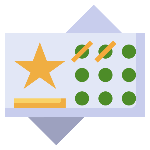 Reward card token stamp icon