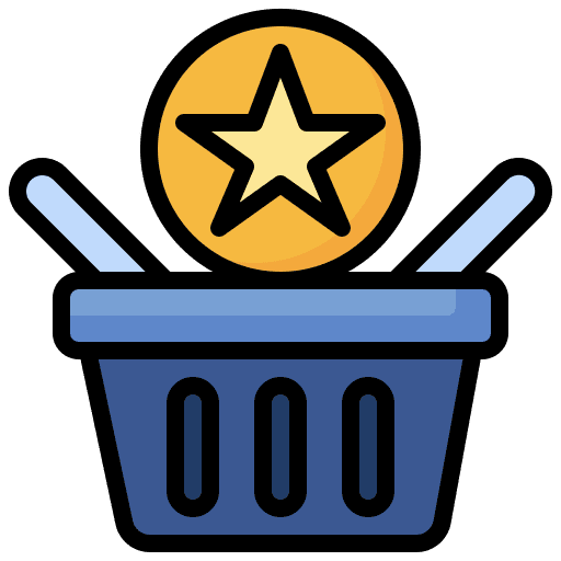Basket commerce and shopping store shop icon