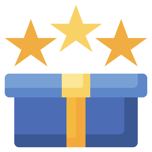 Box package marketing quality icon
