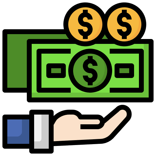 Salary coins money currency payroll icon
