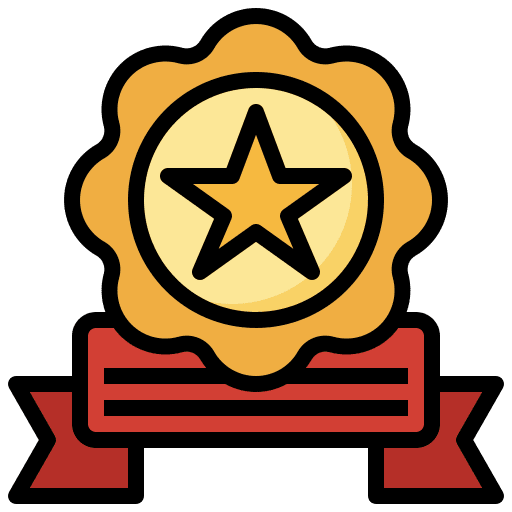 Badge award emblem rosette icon