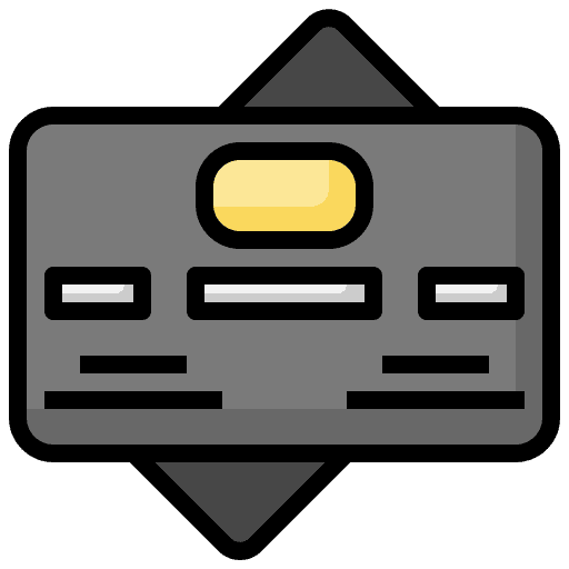 Pay debit card credit card business and finance icon