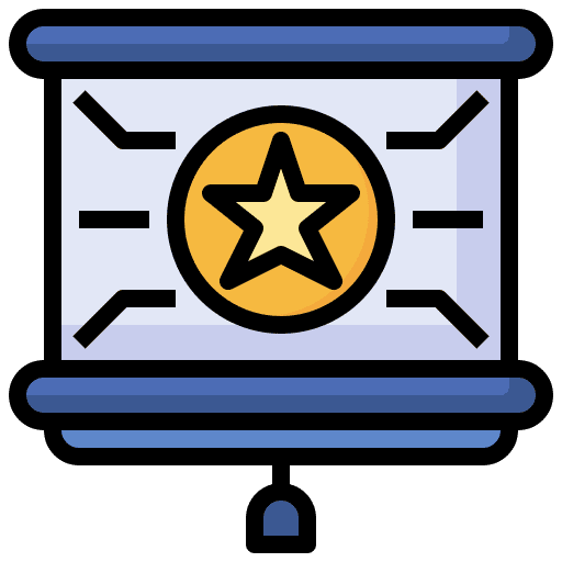 Presentation business conference education icon