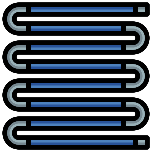 Evaporator parts evaporator air conditioner icon