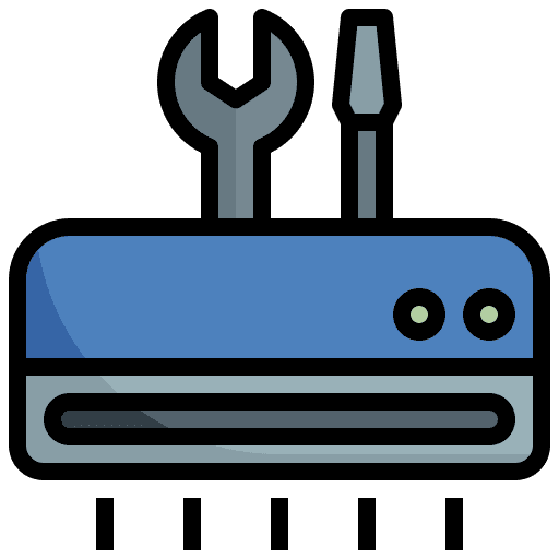 Maintenance refreshing air conditioning air conditioner icon