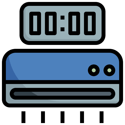 Timer heating timer air conditioning icon Timer heating timer air conditioning icon