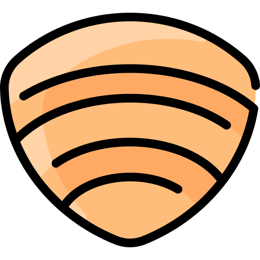 Clam sea life clam water icon