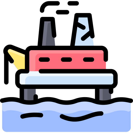 Oil rig energy petroleum drilling rig icon Oil rig energy petroleum drilling rig icon