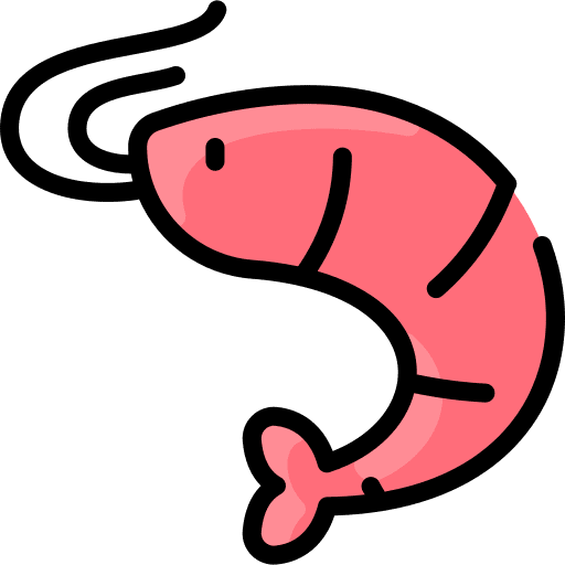 Prawn animal prawn gourmet icon