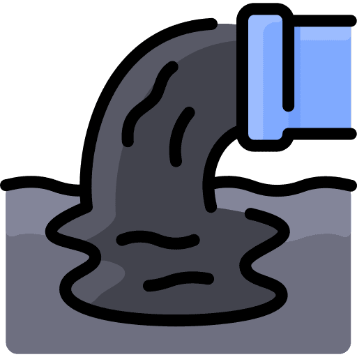Water pollution water pollution contamination residue icon