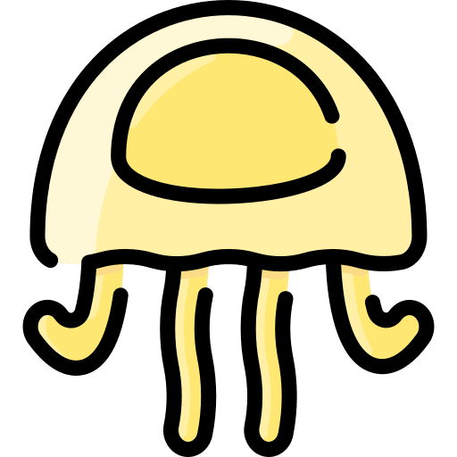 Jellyfish animals sea life aquatic icon Jellyfish animals sea life aquatic icon